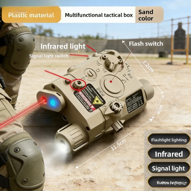 

PEQ15 Laser Flashlight Combination 20mm Picatinny Rail for Toy Gun Games
