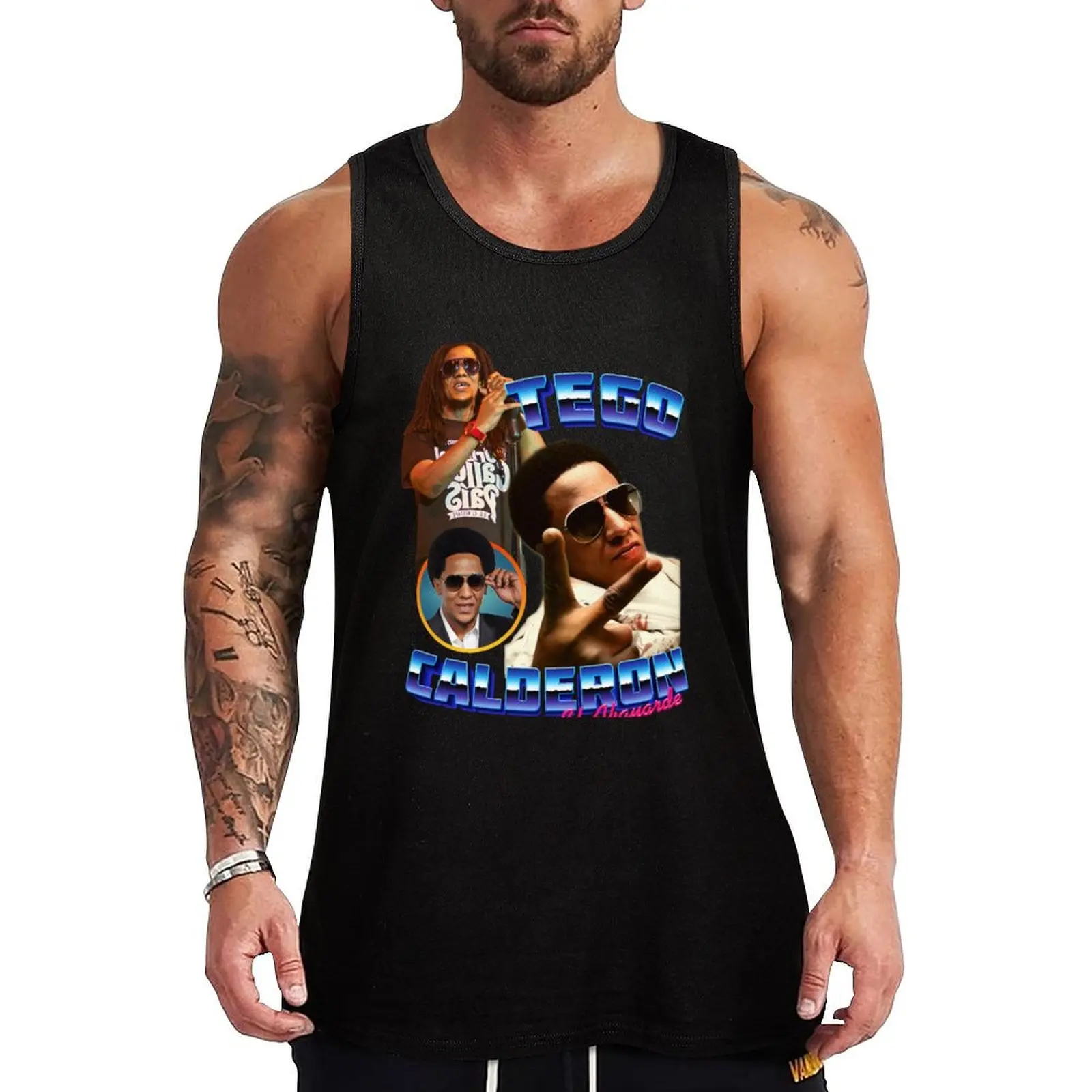 Tego Calderon Retro Tank Top men clothings Men's gym