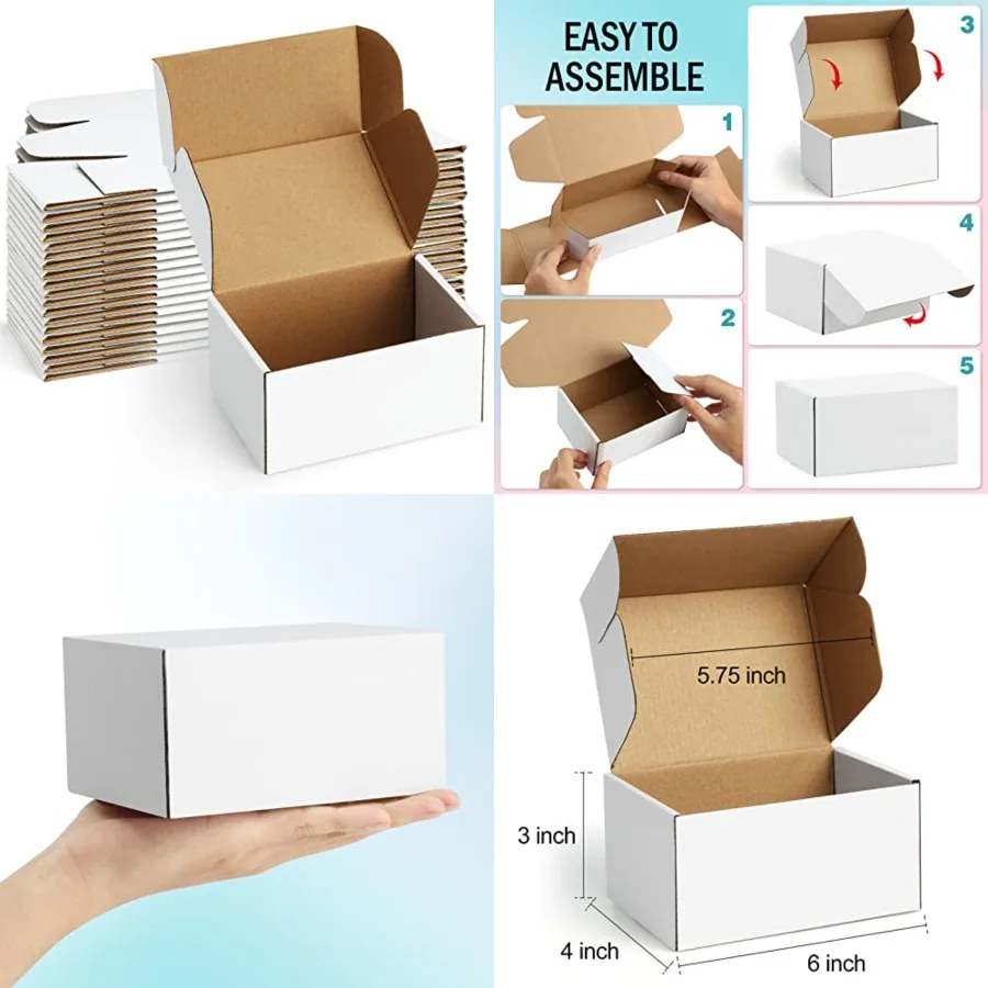 

Shipping Boxes Small Mailing Boxes 25 Pack Cardboard Corrugated Box Mailers