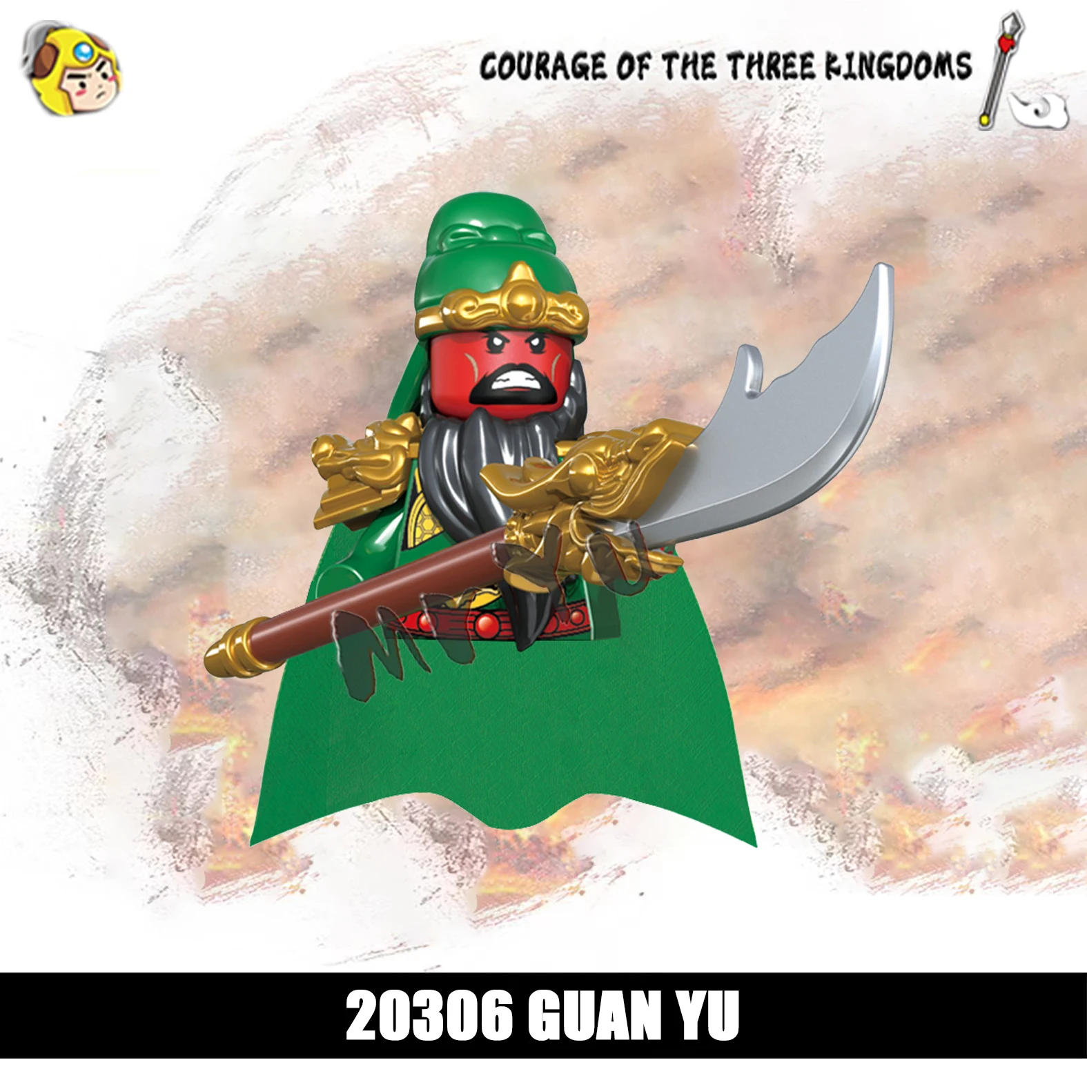 Bloques de Guerra de los tres reinos de la juiste china, soldado heroico Moc, Nang de espada, armas, Juguetes para niños y