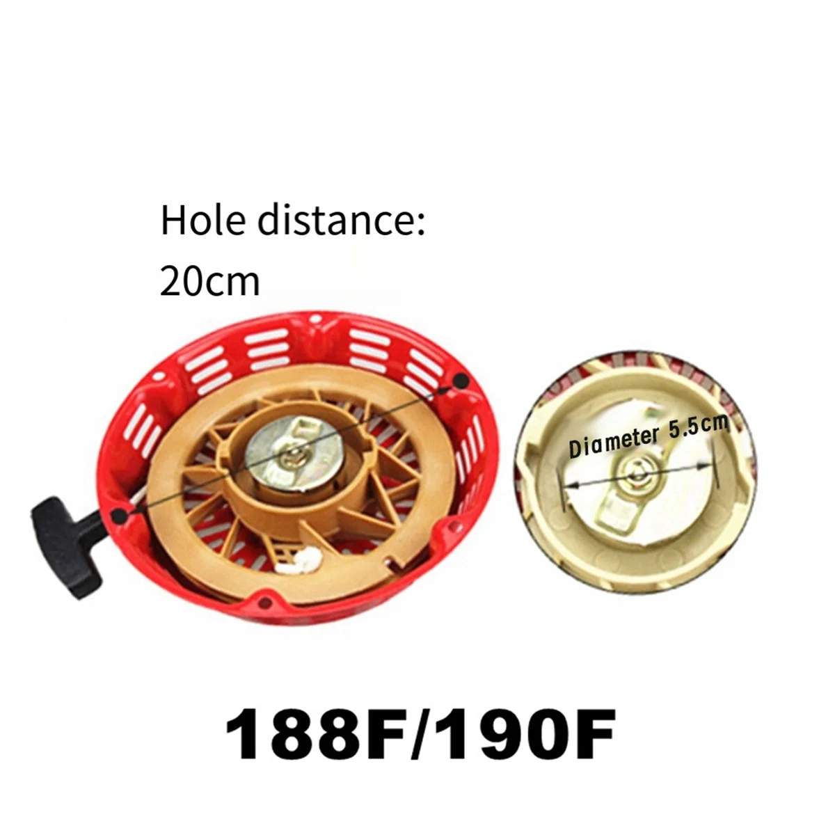 ABYA Universal 188F/190F جزازة العشب سحب القرص مولدات مستديرة أجزاء جزازة العشب