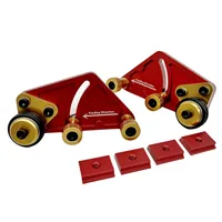 Hot Sales Woodworking 1 Pair Bearing Roller Feeder Upgraded Aluminum Alloy Loc Board Table Saw Feeding Safety Propelling Auxilia