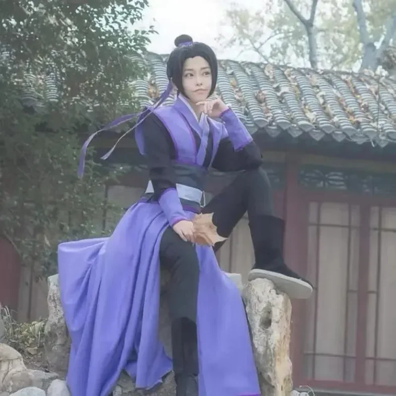 新しいアニメ Mo Dao Zu 兄弟 Shi Wei Wuxian コスプレ江成韓服団長の悪魔栽培 Kostum かつらプリア MN1