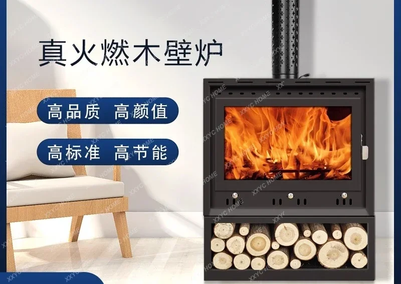 Real Fire Fireplace Wood Fire Heating Stove Fire Bed & Breakfast Villa Rural Decoration Cast Iron