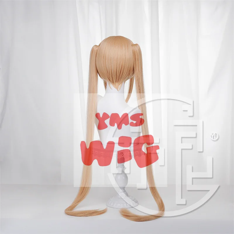 Game Azur Lane Dead or Alive 5 Ultimate Marie Rose Cosplay Pruik Leuke lange dubbele paardenstaart Marie Rose Dames Cosplay Pruik Kerstmis
