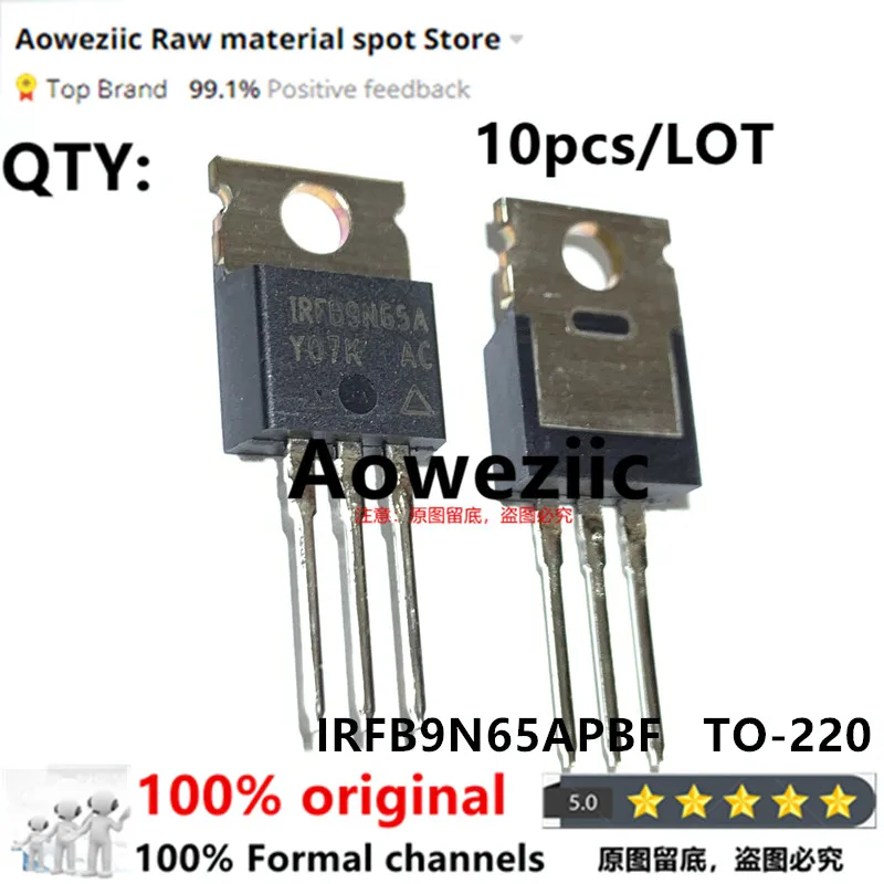 

Aoweziic 2020+ 100% New Imported Original IRFB9N65APBF IRFB9N65A TO-220 MOS FET 650V 8.5A