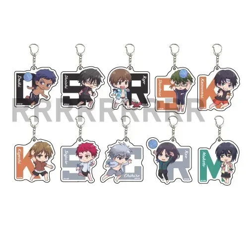 Anime Seijuro Akashi Atsushi Murasakibara Shintaro Midorima Keychain Doll Tetsuya Taiga Acrylic Keyring Pendant for Gift