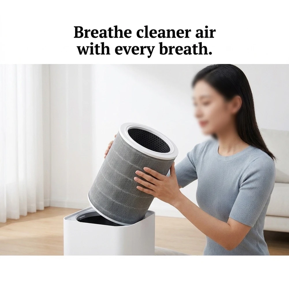 For XiaoFor For -Compatible Air Purifier Filter HEPA and Activated Carbon for 123 44 45 Lite Pro H55S 20x20x29cm