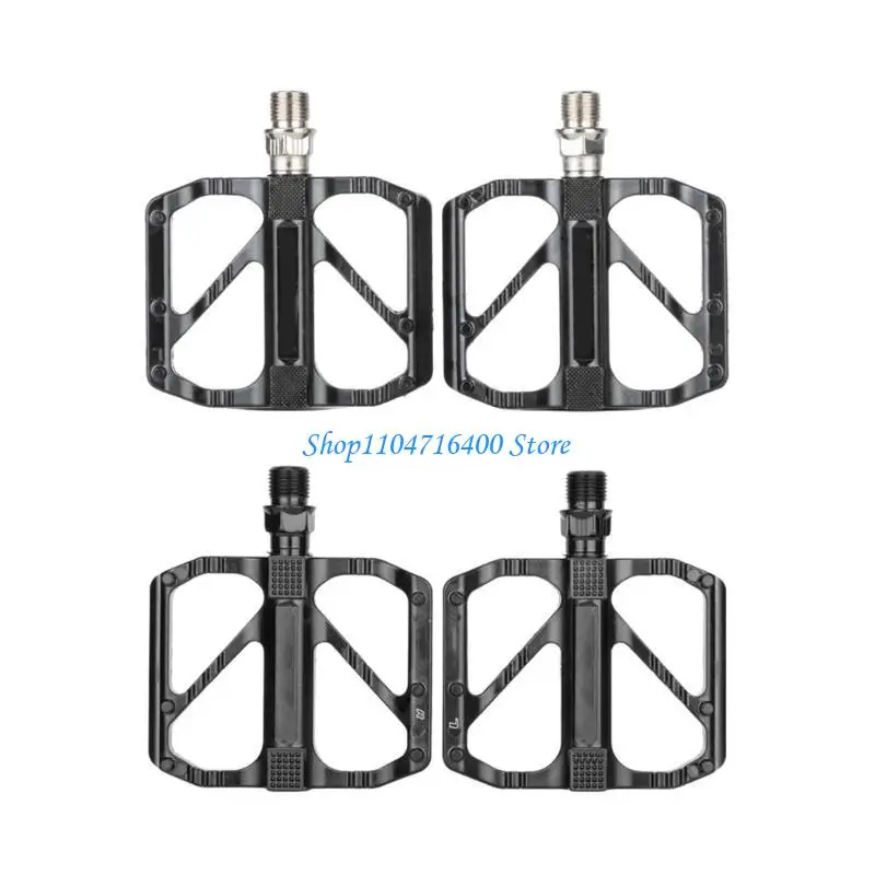 y1gd Aluminum Alloy Bicycles Flat Pedals Nonslip Wide Flat Pedals R27 Bearings Cycling Platform Pedals for Road Bike