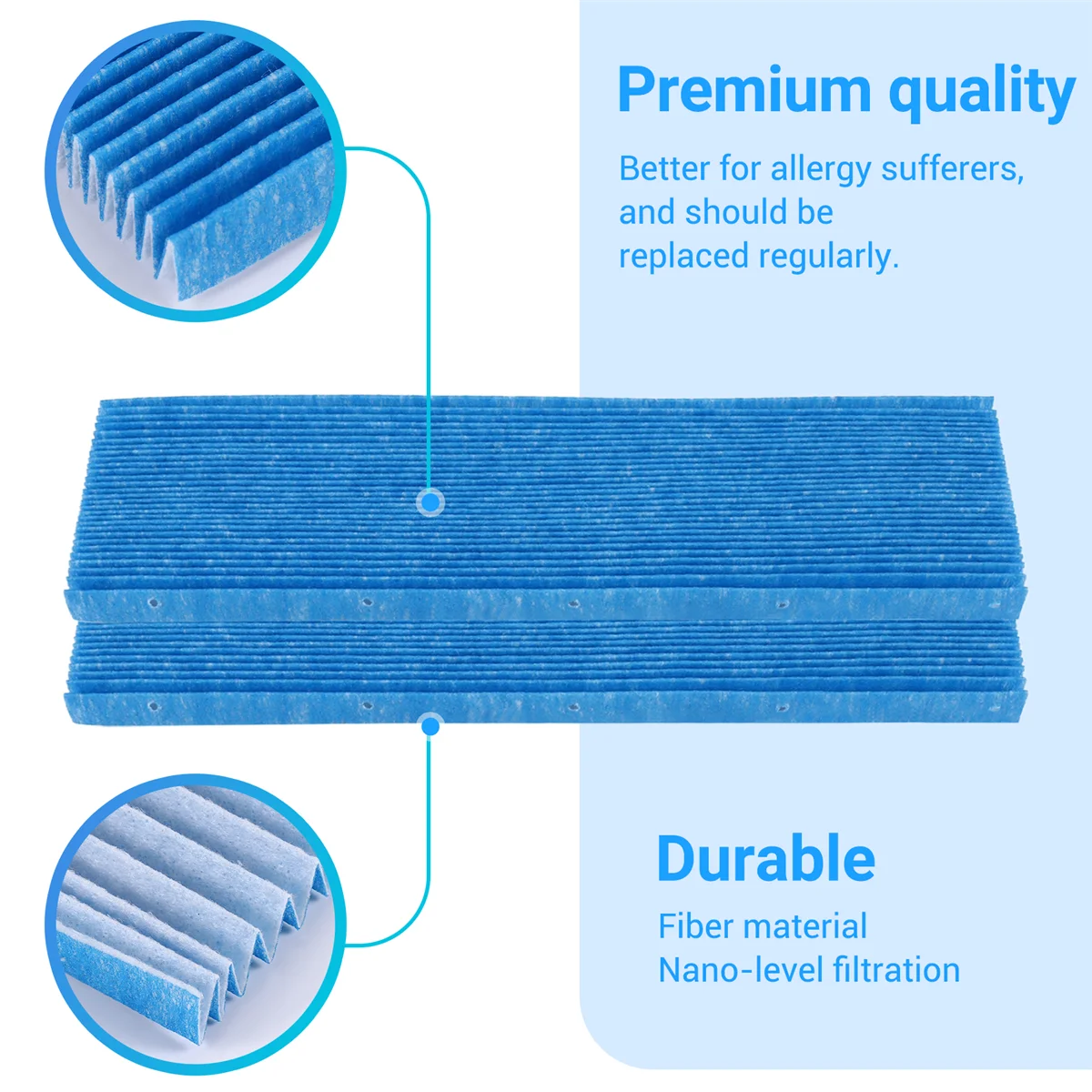 N87R 5 Stuks voor DaiKin Luchtreiniger Reinigingsfilter MC70KMV2 Serie MC70KMV2N MC70KMV2R MC70KMV2A MC70KMV2K MC709MV2