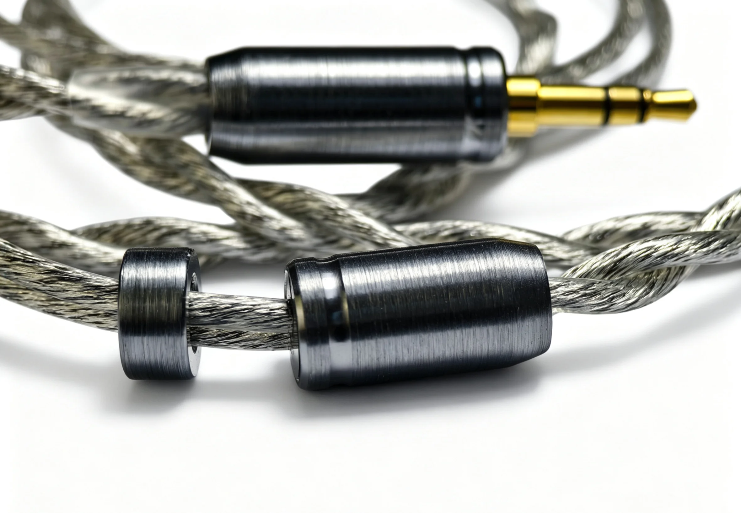Cable de Actualización Coaxial PULA 2.5/2C de Aleación para Auriculares IEM, 4.4mm Balanceado, 0.78 2 Pines, Conductor Mixto de Cobre Plateado y Aleación de Cobre y Plata