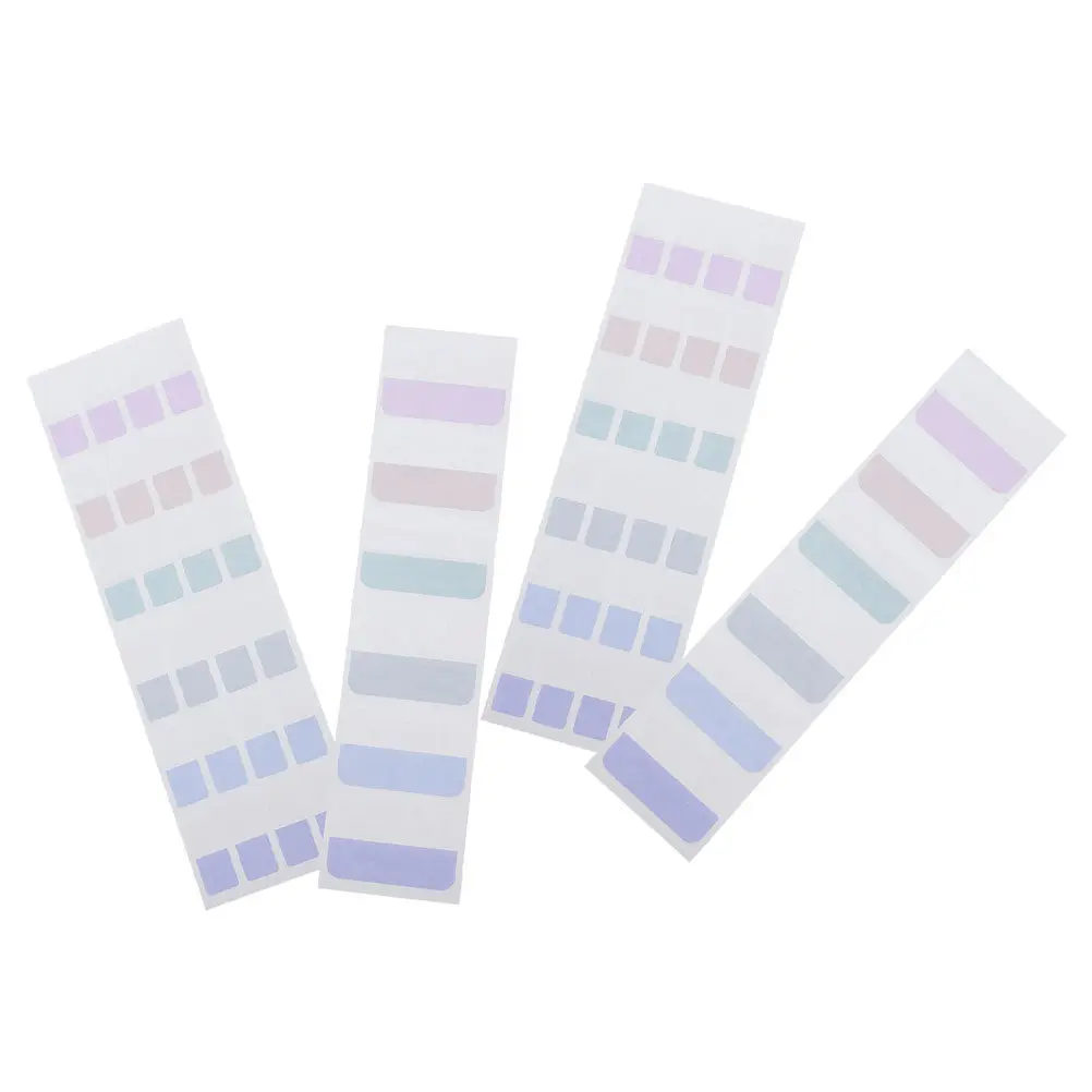 

600 шт. цветных самоклеящихся закладок из ПВХ для блокнотов, индексные маркеры, полоски для выделения текста, наклейки для чтения, маркеры страниц, для книг