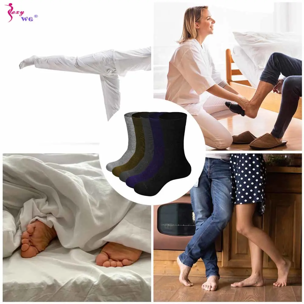 SEXYWG 5 Pairs/lot Men's Cotton Socks New Style Summer for Male Socks Black Business Cotton Athletic Crew Socks Soft Breathable