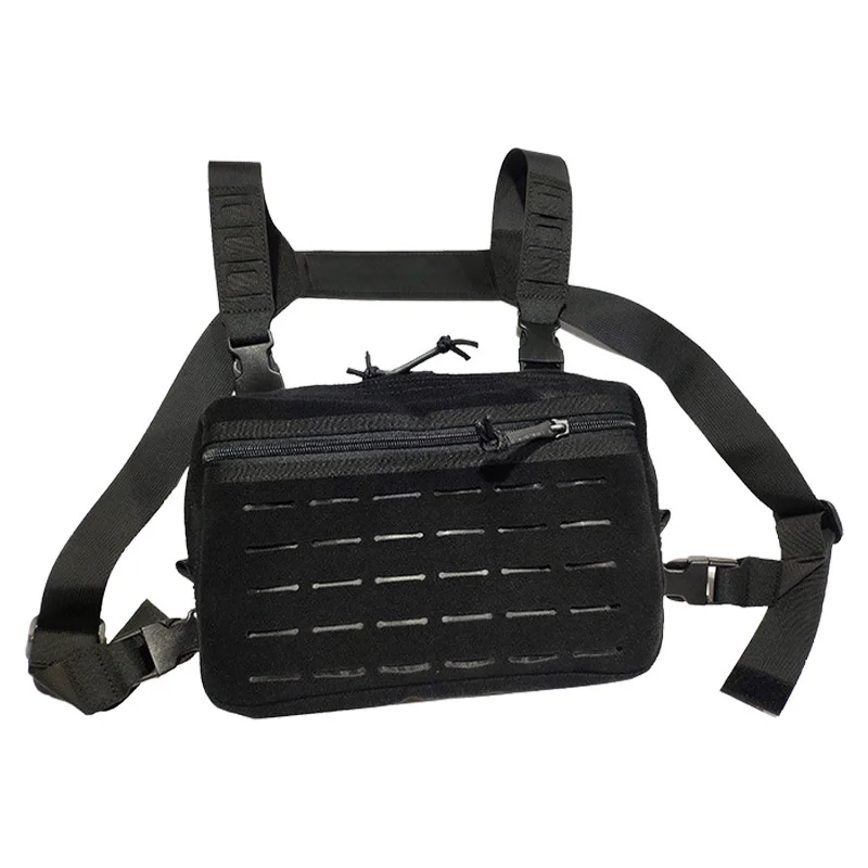 Imagem -04 - Molle Triplo Mag Bolsa Nylon Tatuagem Peito Rig Vest Airsoft Bolsa Kgr Vest