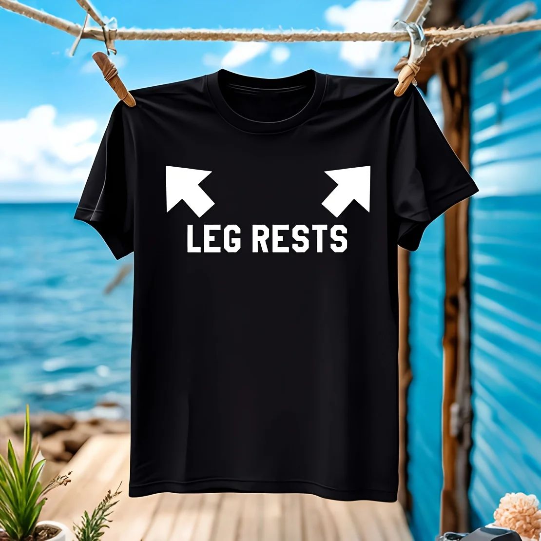 Reposapiés, broma de papá, flechas hacia arriba, camiseta para hombre del día del padre 100% algodón Casual Transpirable Confortable actividades al aire libre tamaño ancho