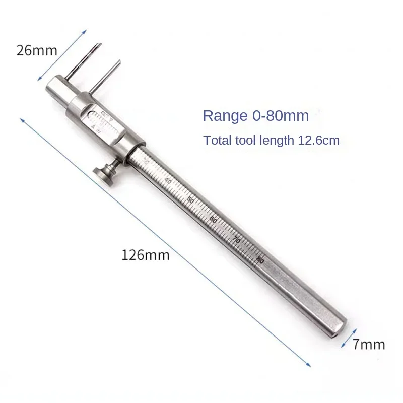 مسطرة قياس الأسنان الفرجار قياس المسافة العمودية البطانة تاج الرقمية الورنية العظام ريدج سمك زراعة الفم حاكم