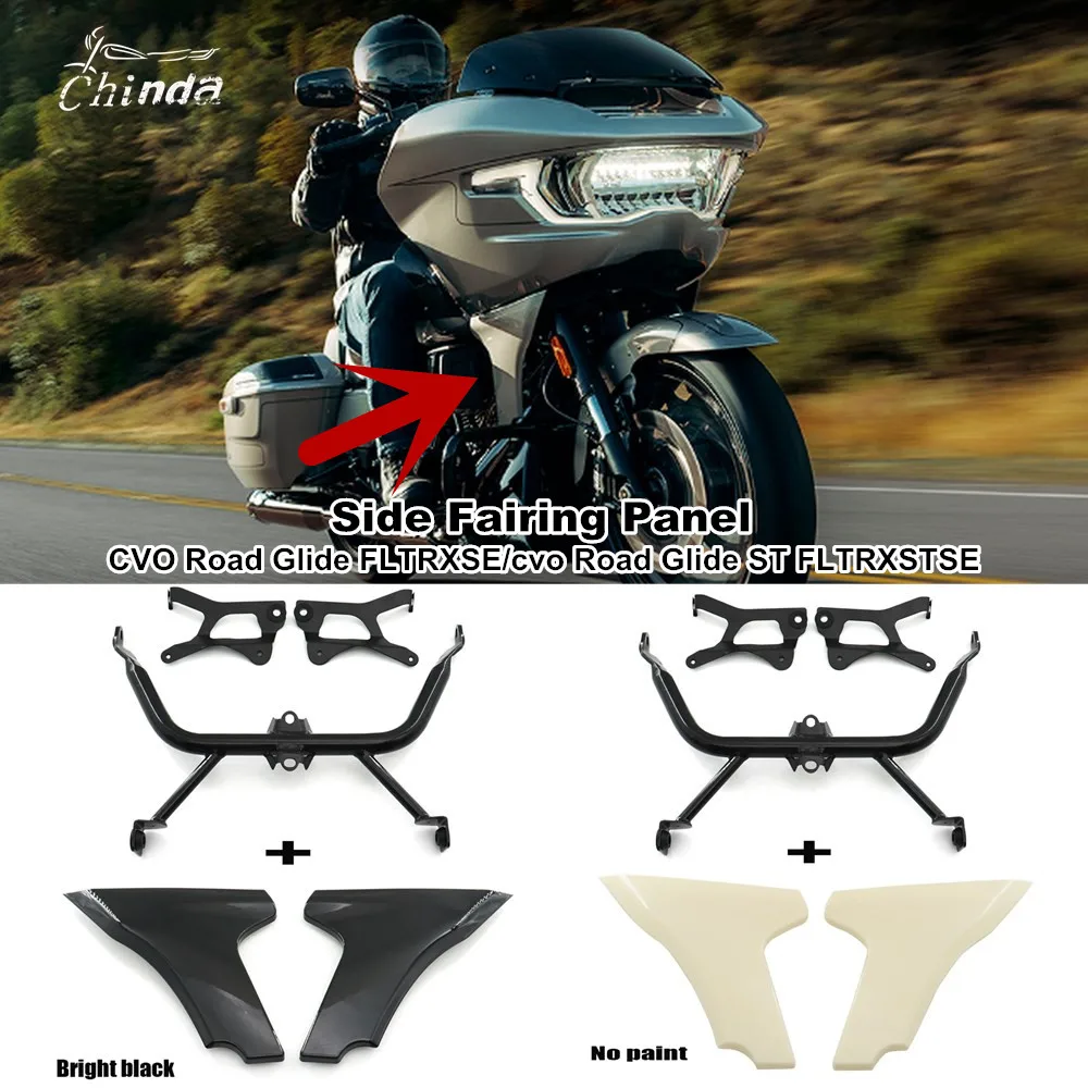 

For Harley Touring CVO Road Glide ST FLTRXSTSE 2024 FLTRXSE 2023 Motorcycle Accessories Side Fairing Panel Support Bracket Kits