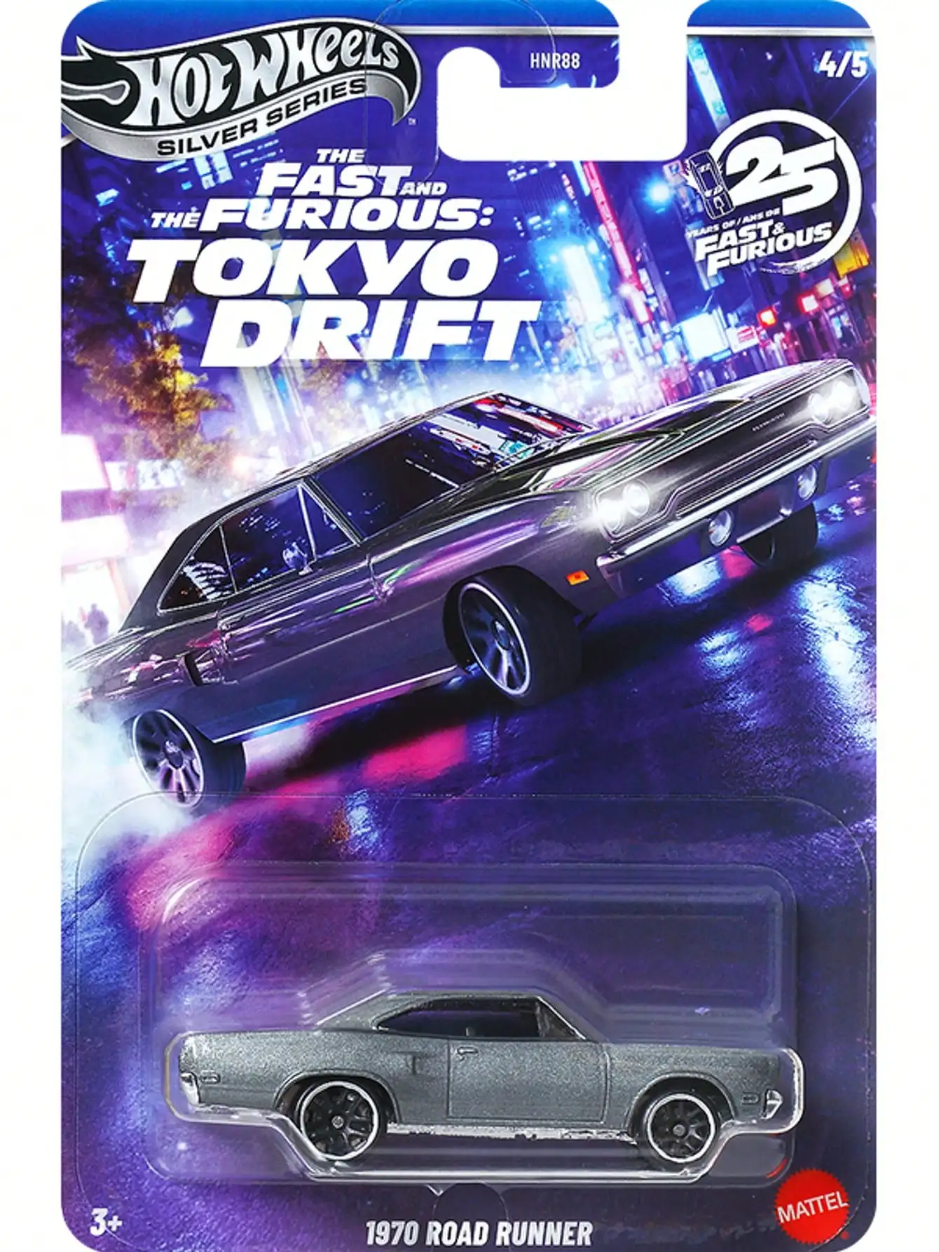 Hot Wheels Fast & Furious HNR88-M Monte Carlo,Plymouth,Silvia S13, Fairlane, Alpha5, Alloy Collectible Toy Car for Display Gifts view 6