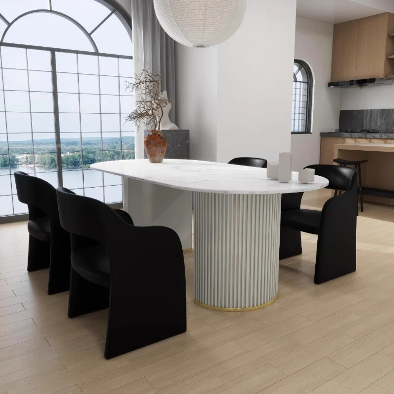 Minimalist Modern Dining Chair Nordic Light Luxury Armchair Designer Chair Model Room Hotel Dining Sofa