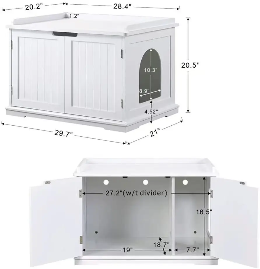 Modernes Design Wurf möbel Holz Haustier haus große versteckte Katze Haustier Katzen toilette Gehäuse