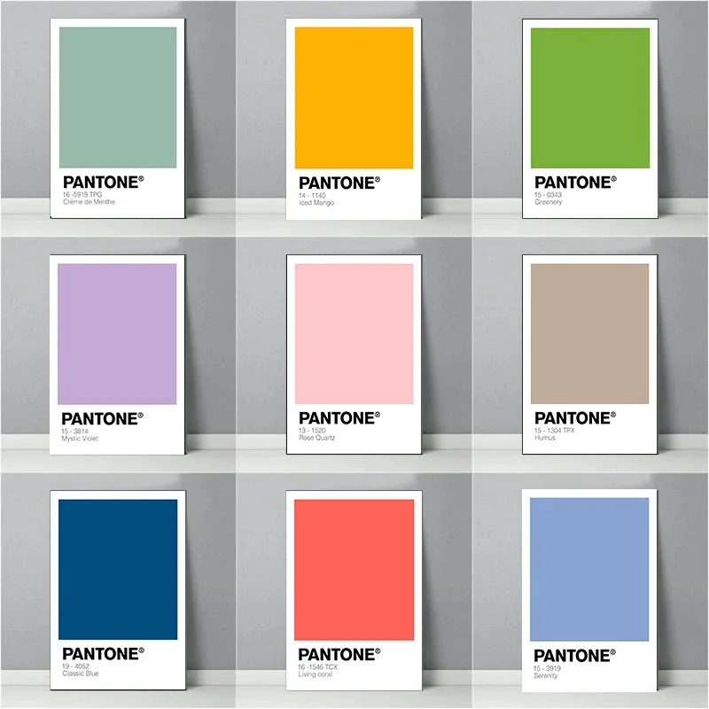 Pantone Design Color Posters Nordic Visual Art Canvas Painting Modern Picture Home Decor Prints for Living Room No Frame Cuadros