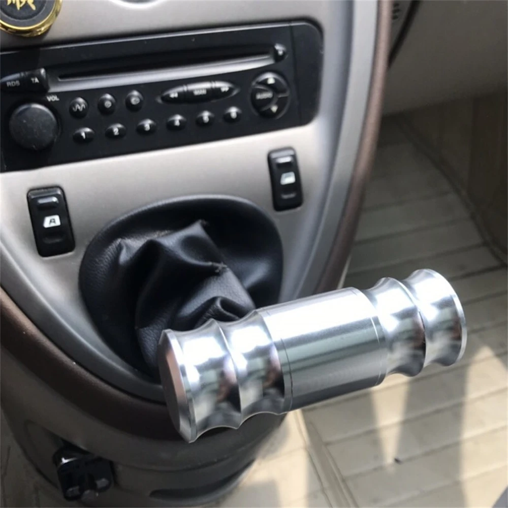 Car Gear Shift Knob Manual Aluminum Aircraft Flight Control Joystick Strap Head Shifter AT MT Fit For Honda Toyota Nissan