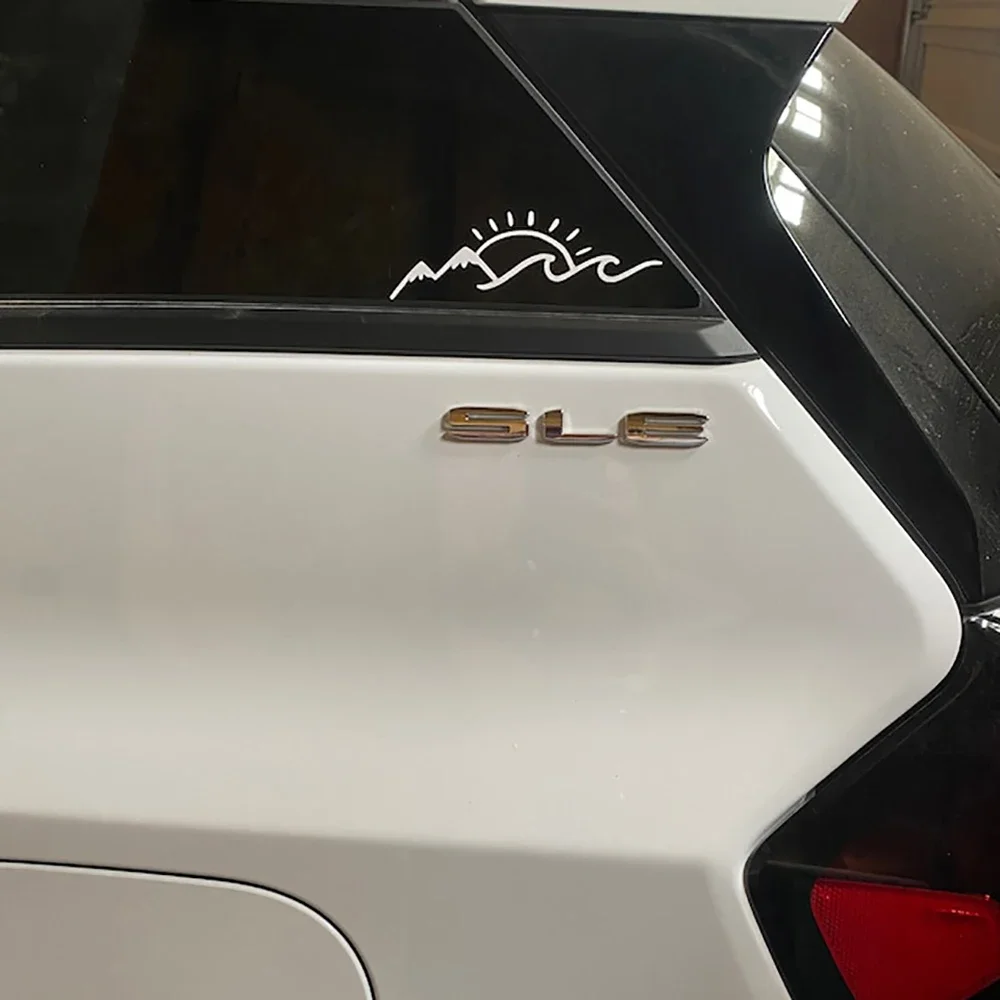 ملصقات سيارات لطيفة على شكل موجة جبلية، شارات فينيل لتزيين الجسم، ملحقات حرفية مقاومة للماء