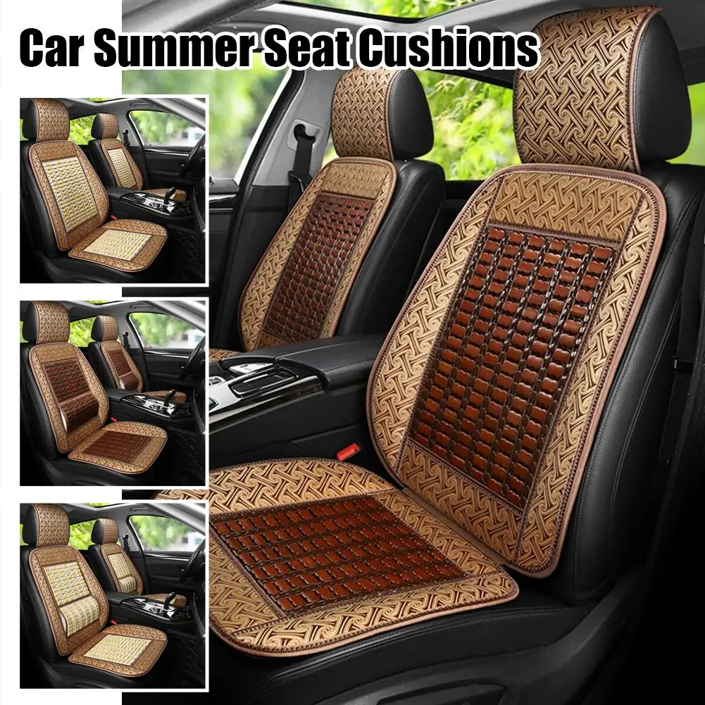 Summer Bamboo Cooling Seat Cushion For Wuling Rongguang Double-Cab Car Truck Pad Breathable Anti-Fatigue Ventilated Mat
