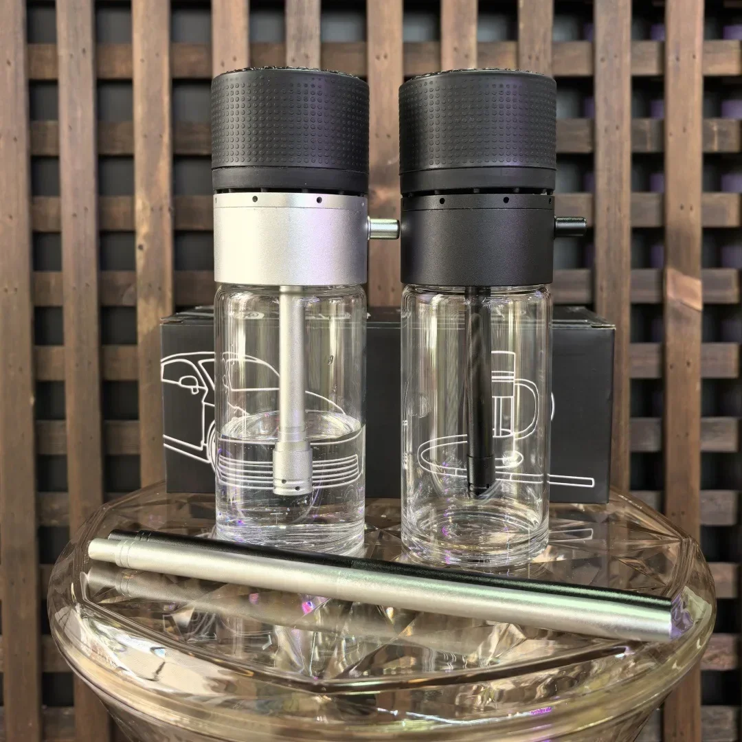 DONIRT جودة عالية أنابيب الشيشة التدخين الزجاج الشيشة مجموعة مع وعاء تشيتشا خرطوم المحمولة الدخان اكسسوارات هدايا للمنزل سيارة