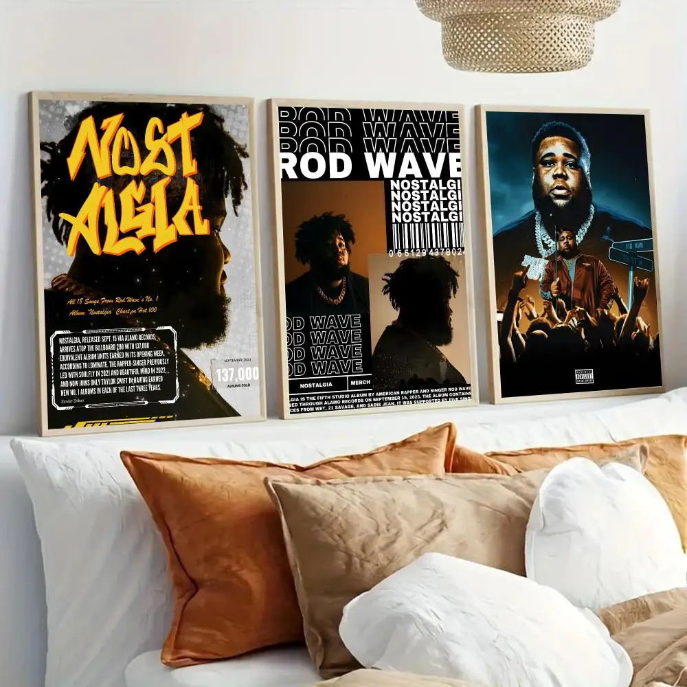 R-Rod Wave Album Cover Singer Poster Modern Home Living Bedroom Bar Hallway Waterproof Wall Art Aesthetic Decor