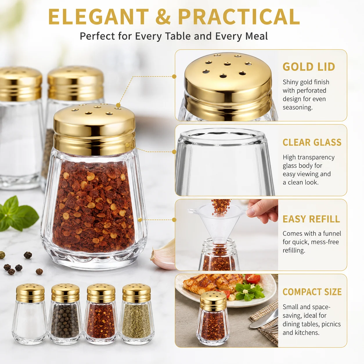 أوعية صغيرة للملح والفلفل، برط - مراجعة Miniature Baking Kitchen وسعره