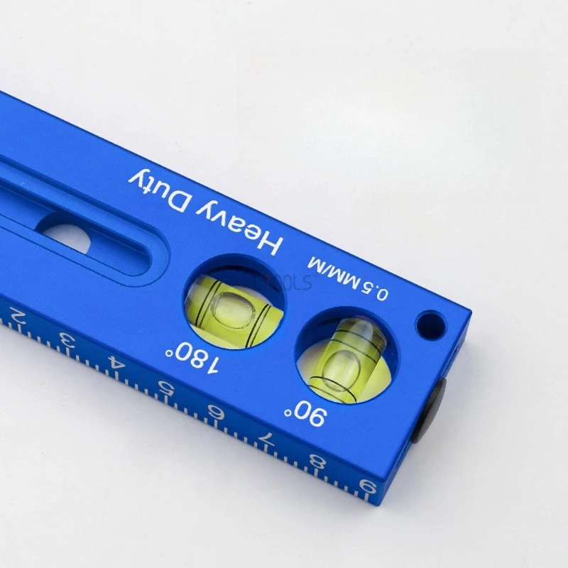 Multifunctional Pocket Level Heavy Duty Aluminum Alloy Depth Measuring Ruler Portable Woodworker Positioning and Marking Tool