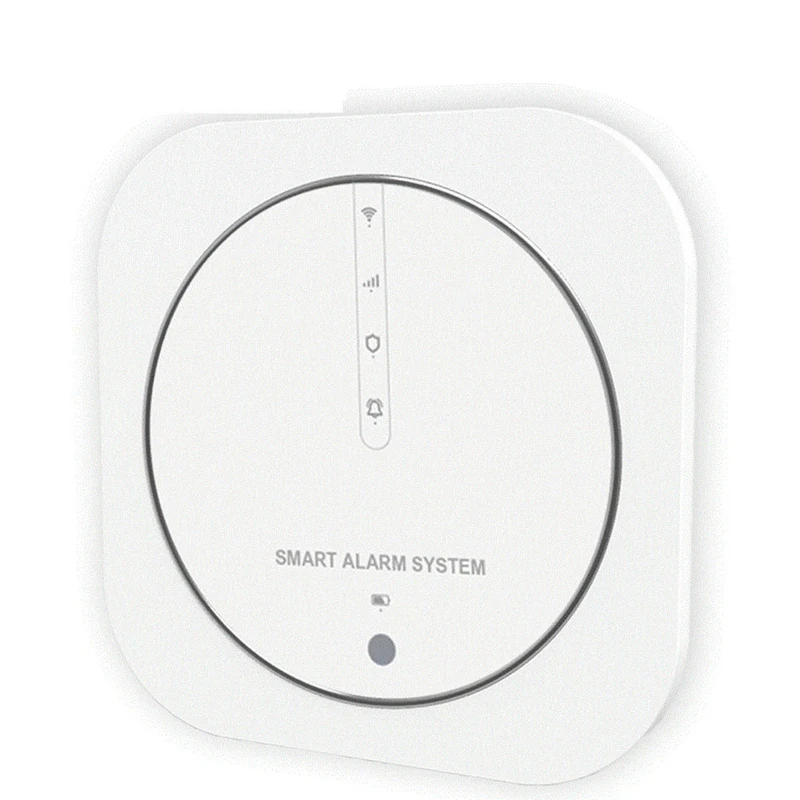 Graffiti Burglar Alarm Intelligent WIFI+GSM Dual Network Alarm System ABS Screenless Alarm Host