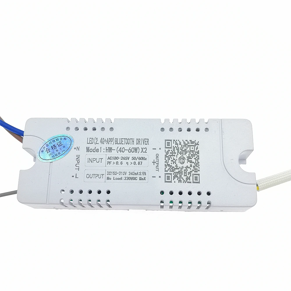 1 pz 2.4G Driver LED intelligente (40-60W)X2 AC220V RF Remote APP controllo Bluetooth 240mA DC150-210V trasformatore cambia colore