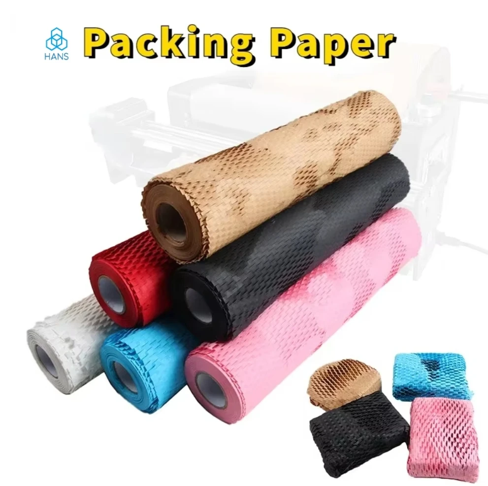 

Hans，Honeycomb Paper for Packaging Gifts Moving Shipping Recyclable Honeycomb Cushioning Wrap Roll Supplies Bubble Paper Wrapp