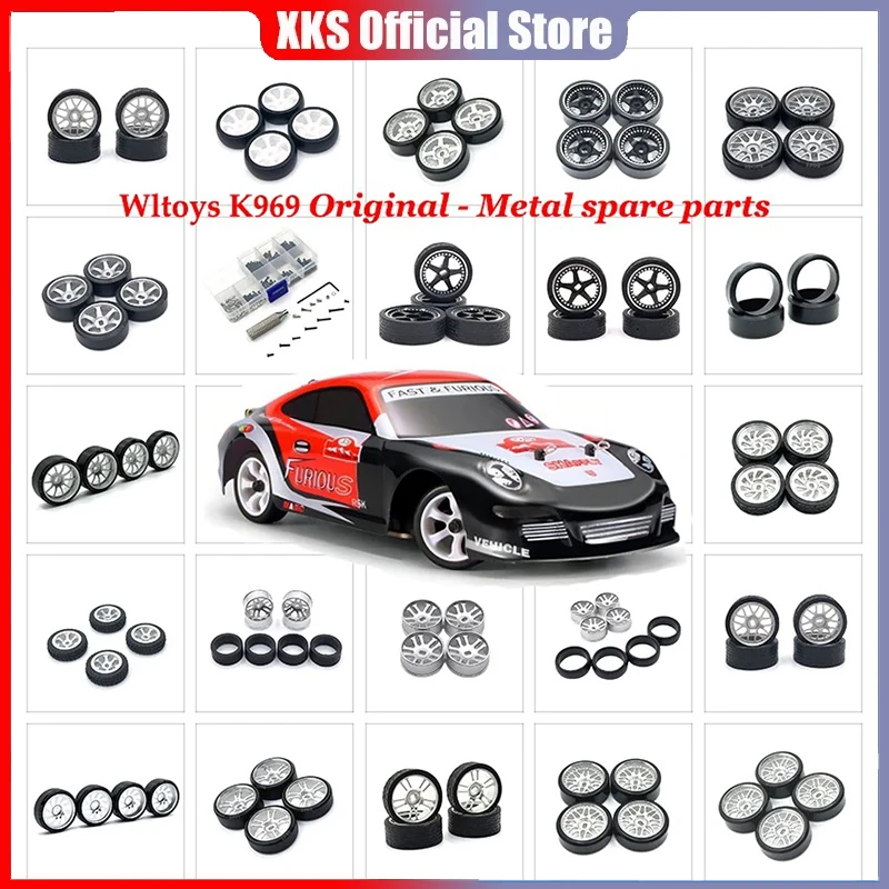 

4 шт., шины 26 мм Wltoys 1/28 284131 K969 K979 K989 K999 P929 P939