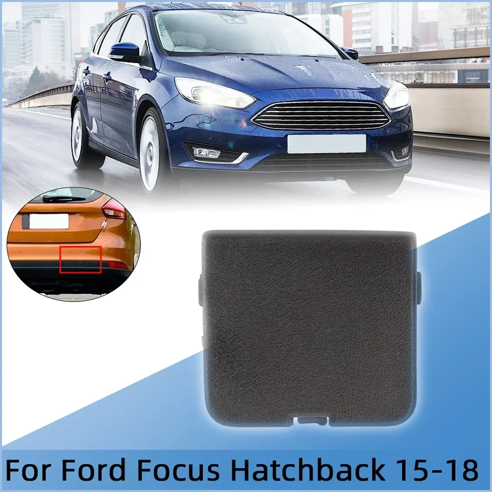 Auto Rear Bumper Tow Hook Eye Cover Cap For Ford Focus 2015 2016 2017 2018 Hatchback F1EB-17K922-AB Towing Hauling Lid Garnish