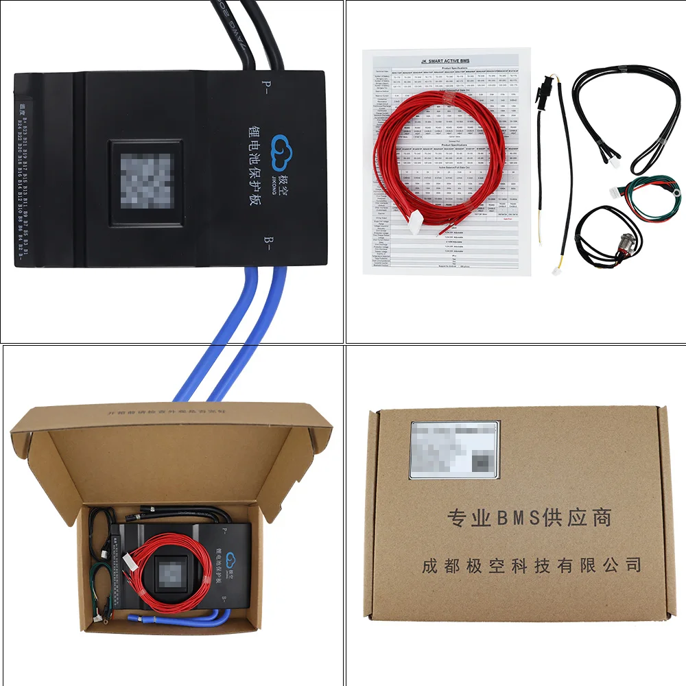 JKBMS 0.6A~2A Active Balance Current 100A~200A Charge protec Lithium 7S~24S LiFePo4 Battery Smart BMS JIKONG Management System