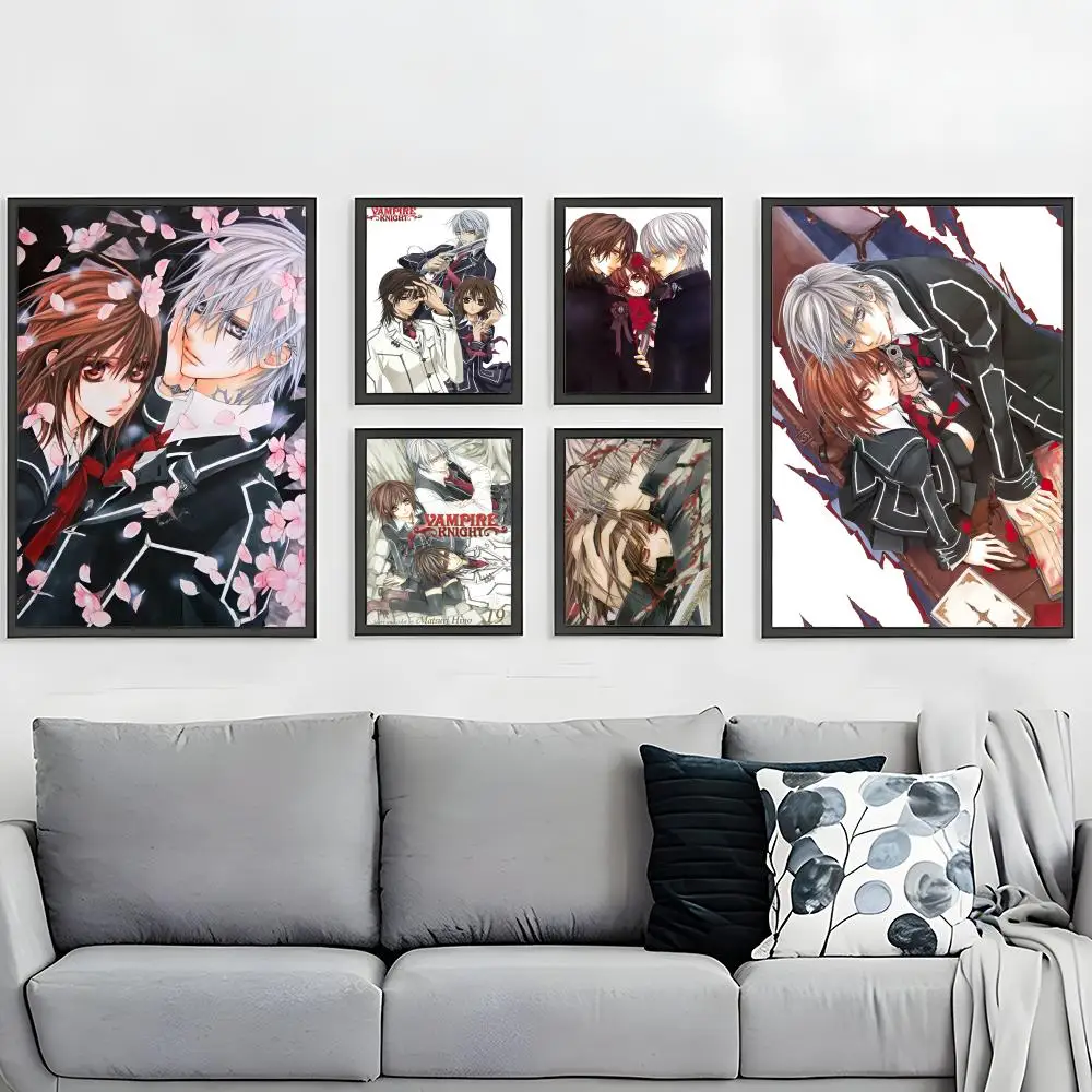 classic anime Vampire Knight Poster HD Waterproof Self-Adhesive Wall Art – Multi-Scene Use, Top Gift Pick