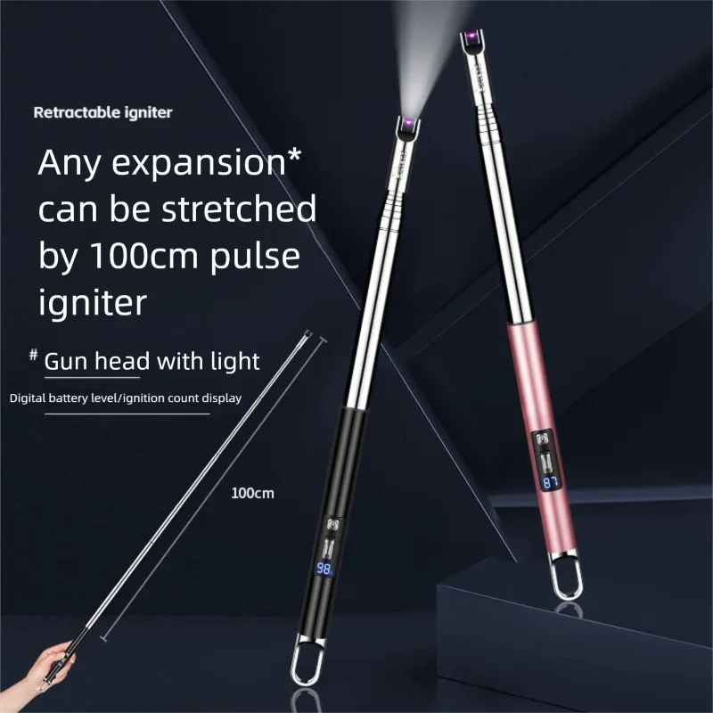 

New Retractable Scented Candle Rechargeable Type-c Electric Windproof, Igniter Arc Kitchen Lighter