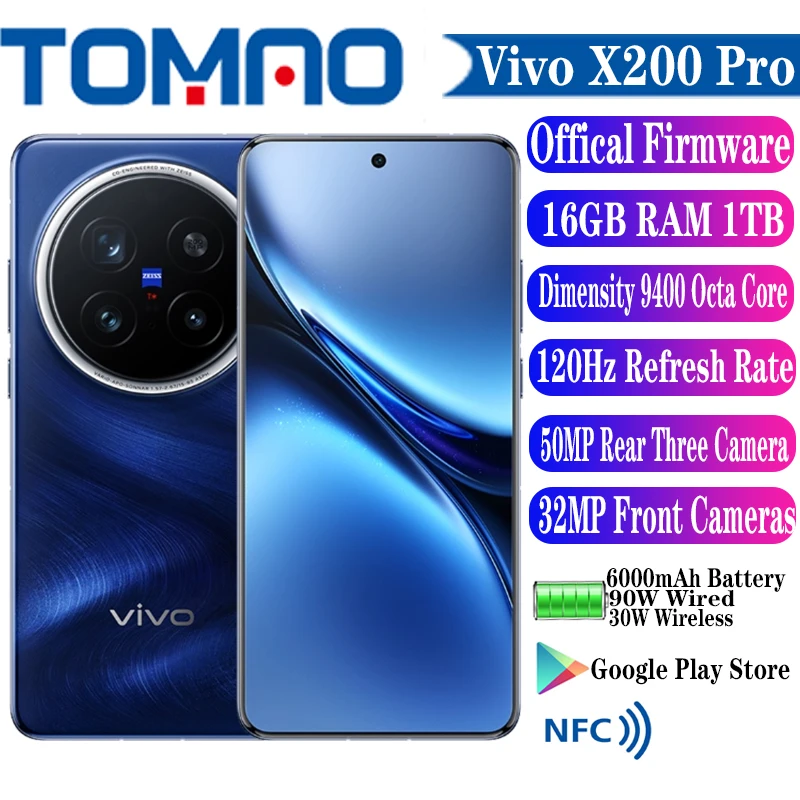 Original Vivo X200 Pro 5G SmartPhone Dimensity 9400 Octa Core 6.78