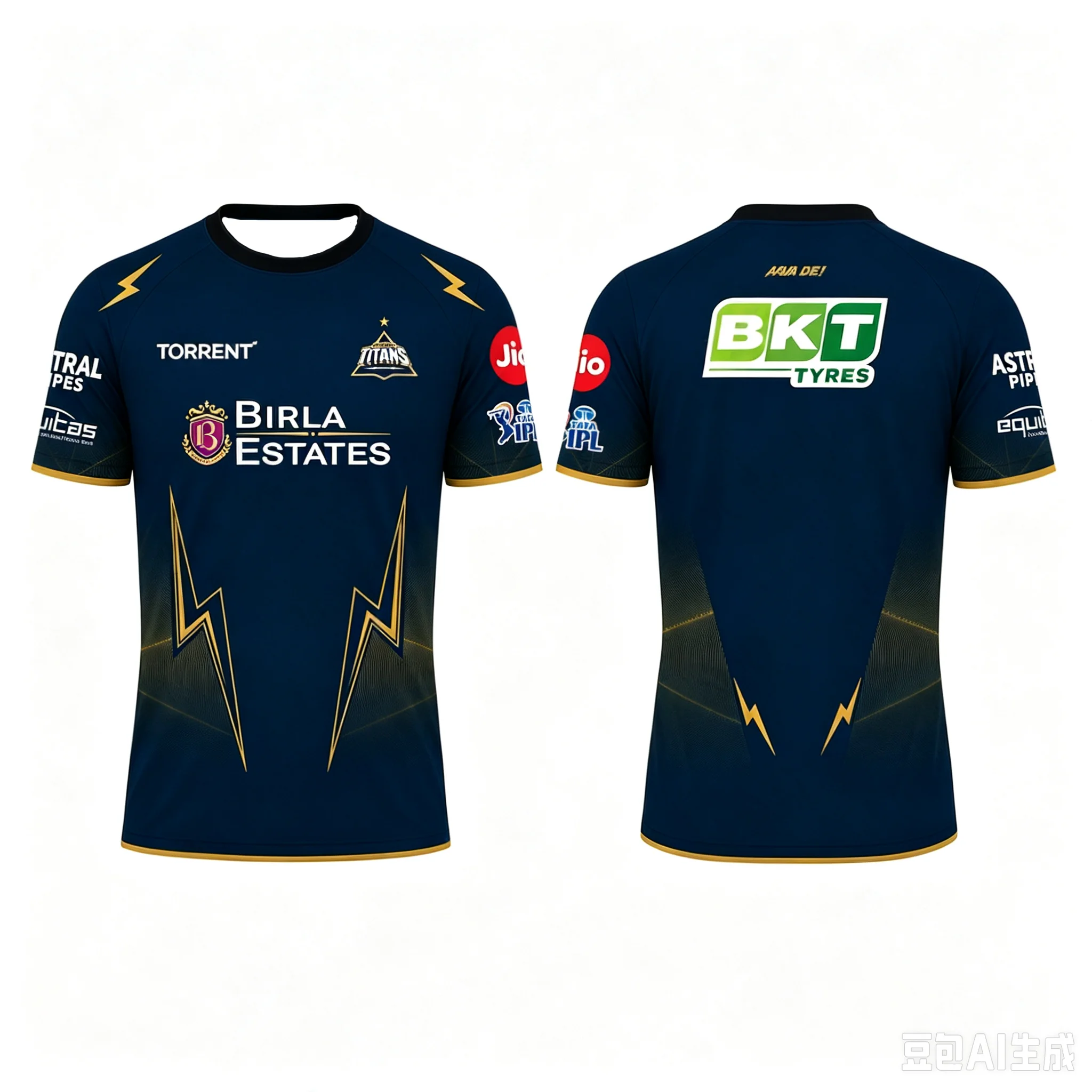 2026 New Summer Adults Gujarat Titans IPL Cricket Jersey Quick Dry Short Sleeve Sports T Shirt Fans Tops Tees FamilyMatching