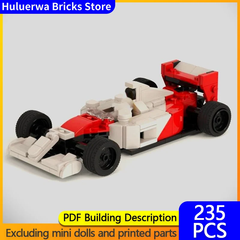 

Speed Racing Car Model MOC Building Bricks MP4/6 Formula Racing Car Modular Technology Gifts Holiday Assemble Children Toys Suit