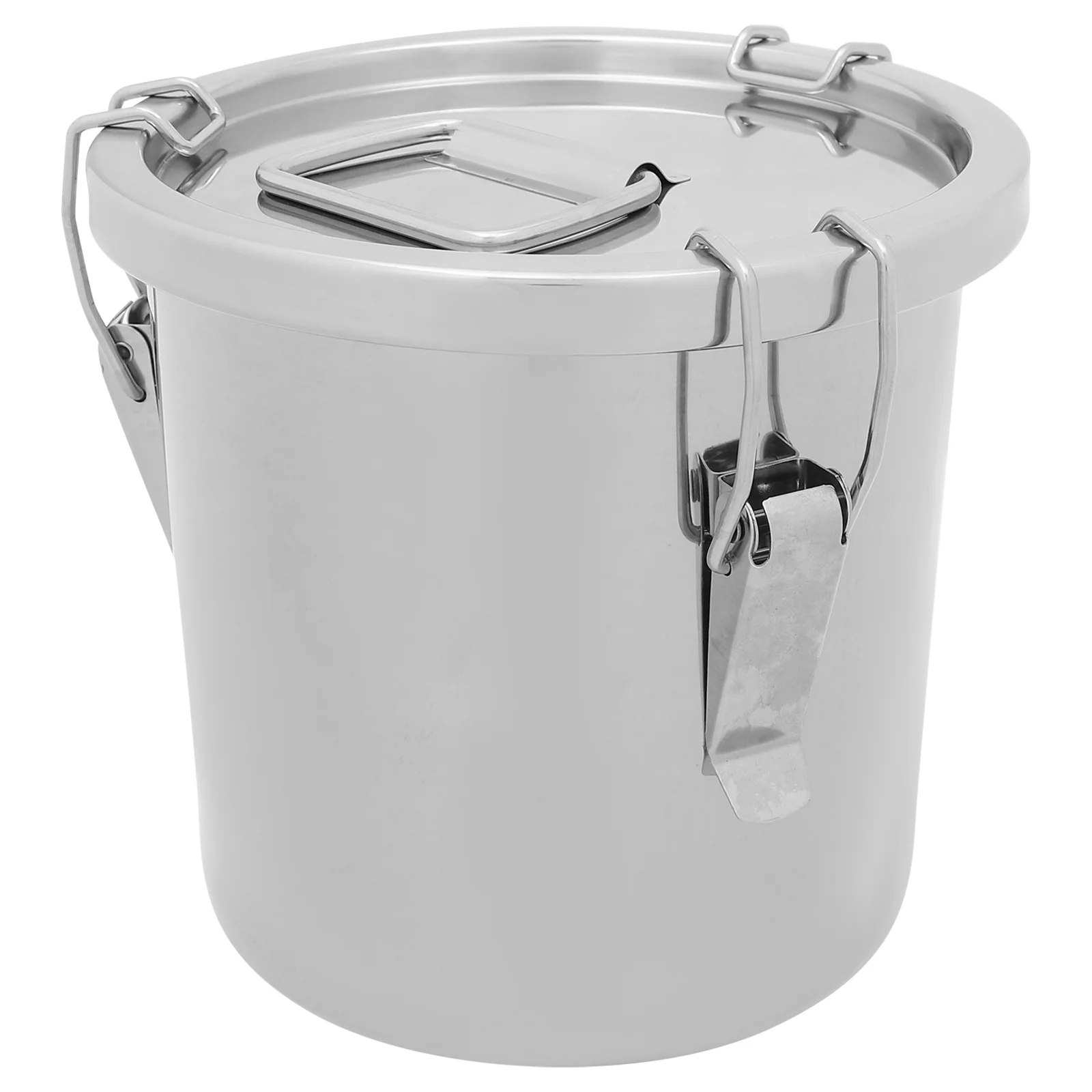 

Stainless Steel Sealed Bucket Milk Dried Fruit Jar Grease Multi-function Container with Lid