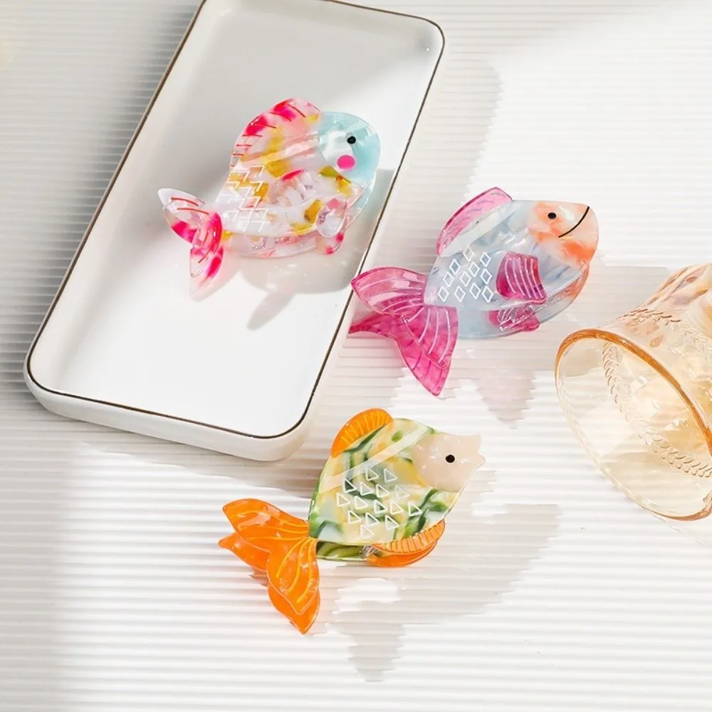 

Hair Accessories Cartoon Fish Hair Claw Shark Ocean Animal Shark Clip Dolphin Colorful Acetic Acid Hair Claw Daily