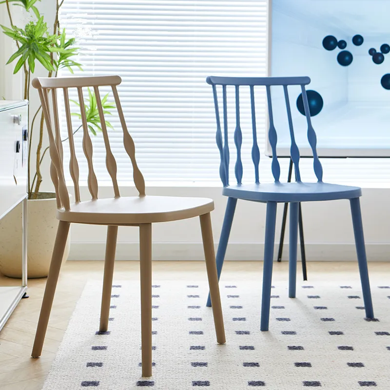 

#k for Nordic Creative Dining Chair， Leisure Negotiation Windsor Chair Plastic Thickened Household Chair for Living Room Decor*