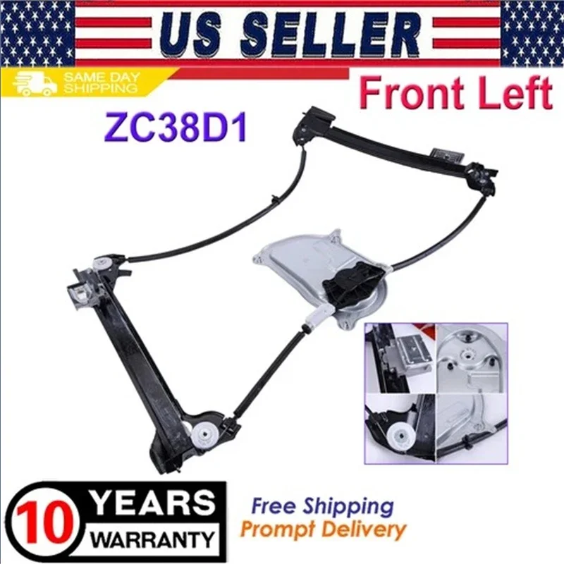 

Electric Power Window Regulator Front Left Driver Side Compatible for Beetle Convertible 2003-2010 Replaces ZC38D1