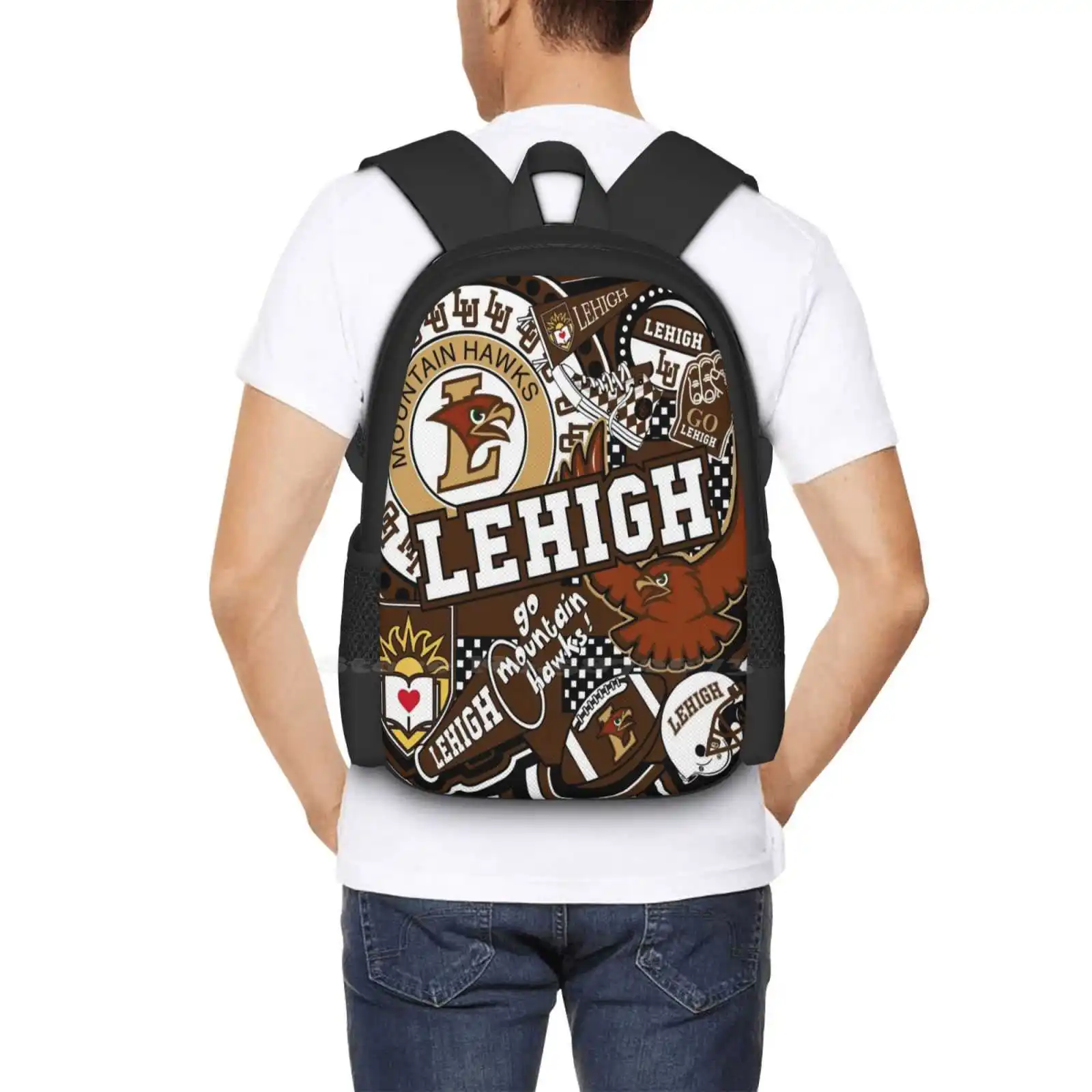 Lehigh Collage School Bags For Teenage Girls Laptop Travel Bags Lehigh College Ali Beyda Alibeydacreations