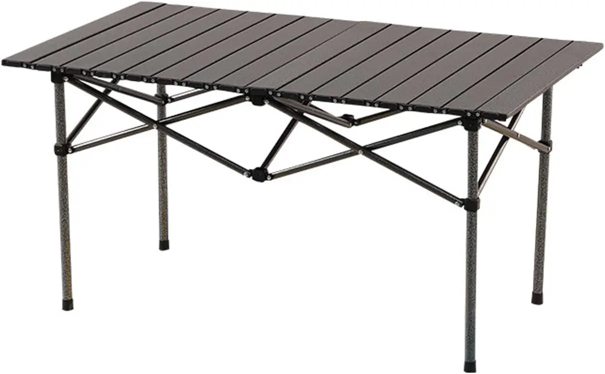 

Portable Aluminum Folding Camping Table Roll-up Foldable Beach Table Ideal for Outdoor Picnic Beach BBQ Backyard and Travel Medi