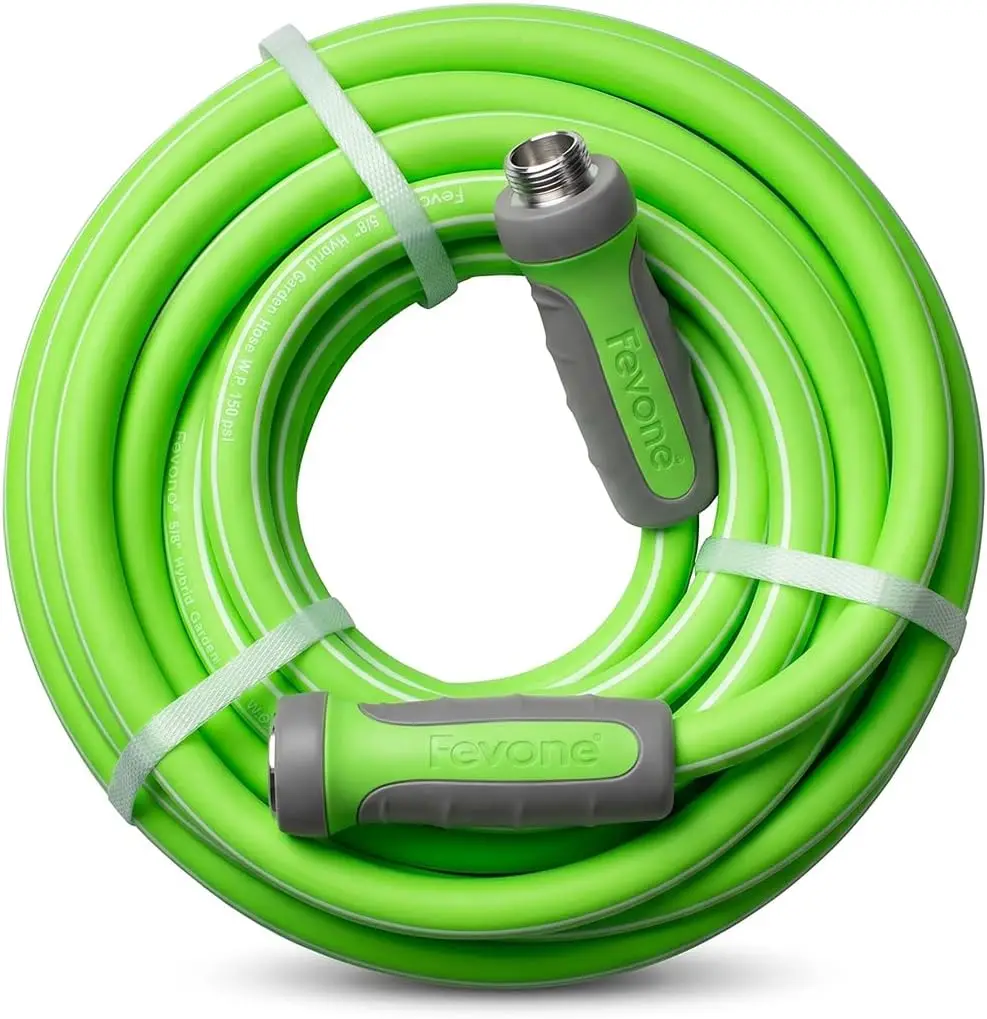 

Flexible Garden Hose, 5/8" ID, 105 ft, Non-Kinking, Drinking Water Safe, Aluminum Fittings